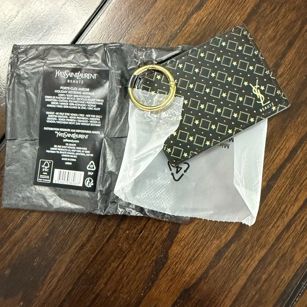 YSL Black and Gold Beauty Mirror - Picture 3 of 3